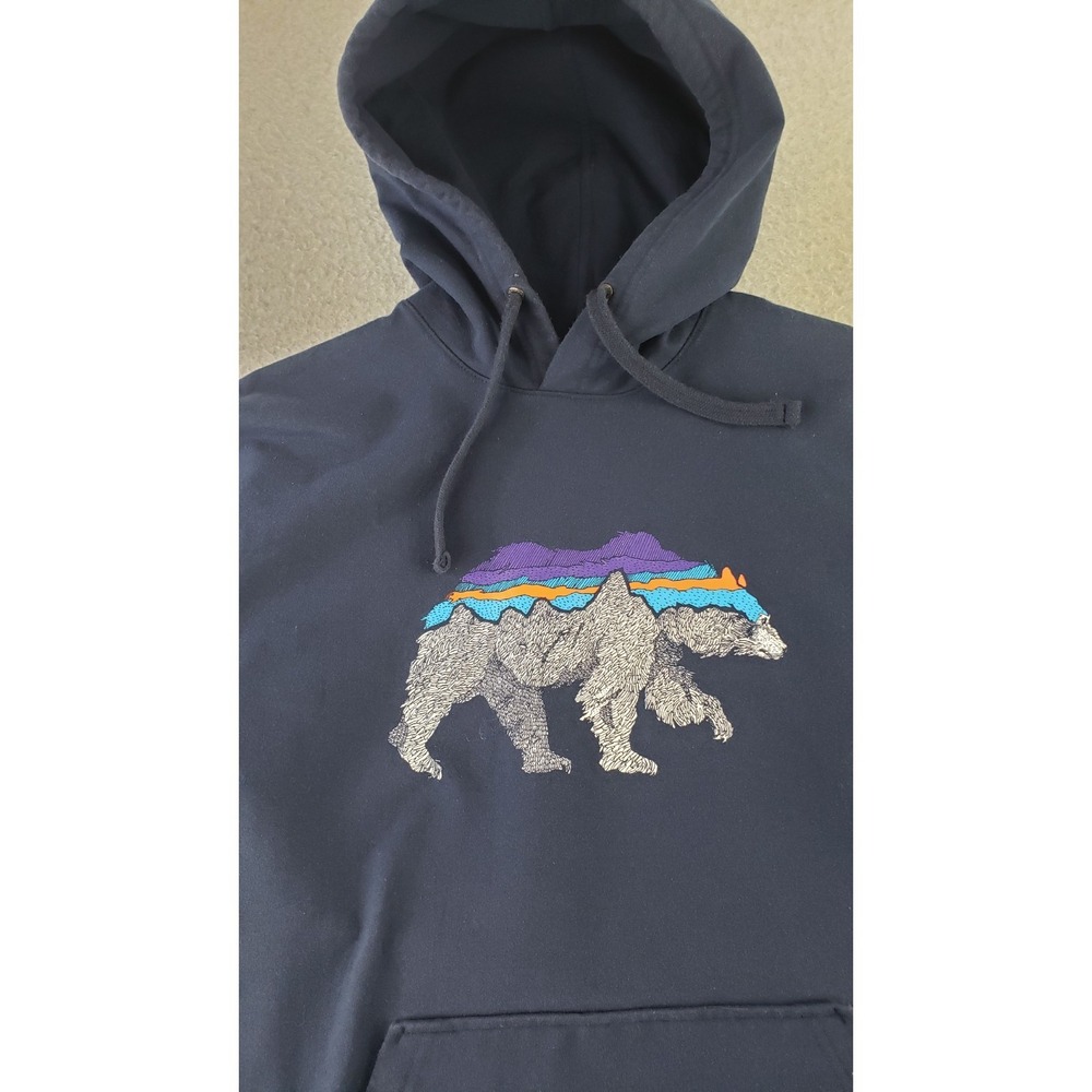 Patagonia Back for Good Uprisal Hoodie Jacket Bear Mountain Mens Medium Pullover